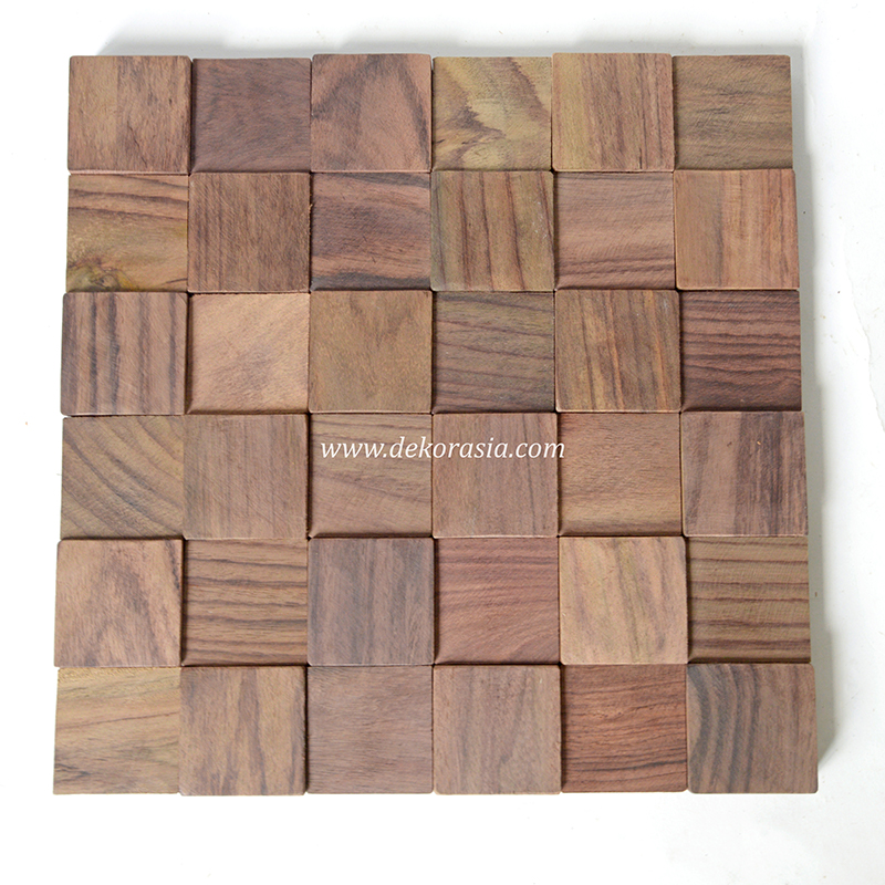 Wood Wall Flooring Cube Rosewood, Interior Wood Wall Cladding